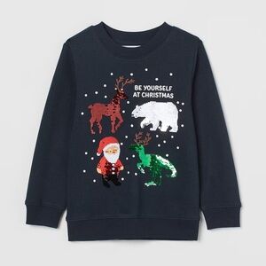 Kids Christmas sweatshirt festive holiday season girls boys party Adorable